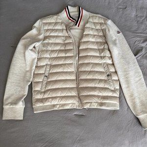 Men's Moncler Maglia White Cardigan